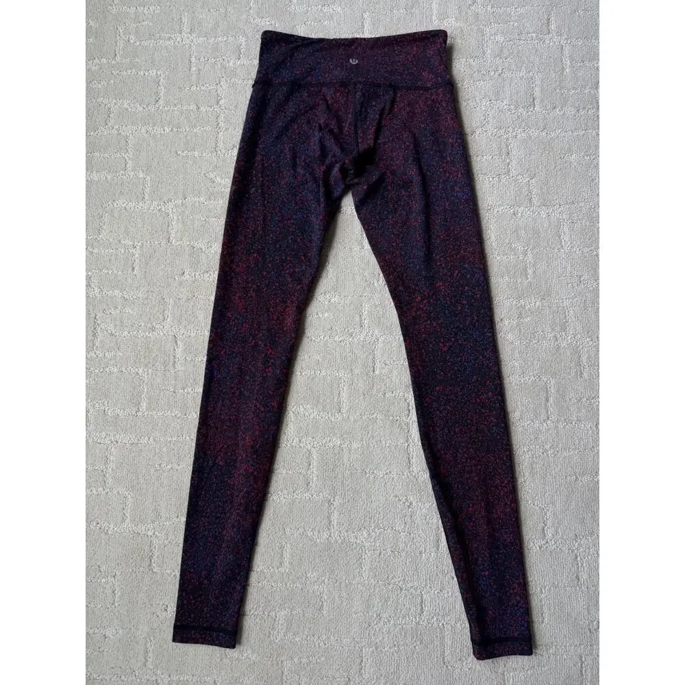 Lululemon Leggings Women's Wunder Under Pant Splatter Stretch